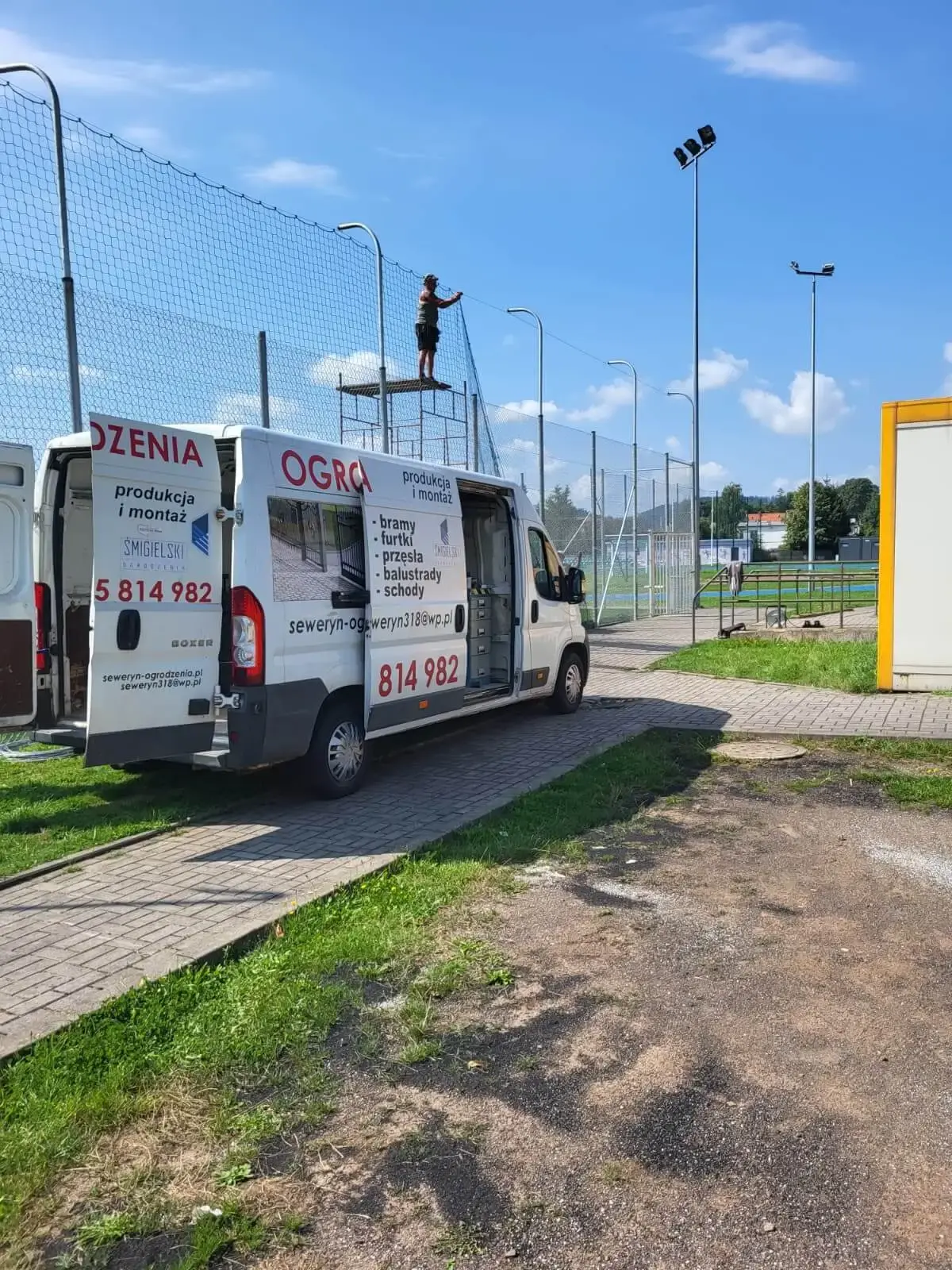 Ogrodzenie obiektow sportowych Sokolowsko i Mieroszow 15