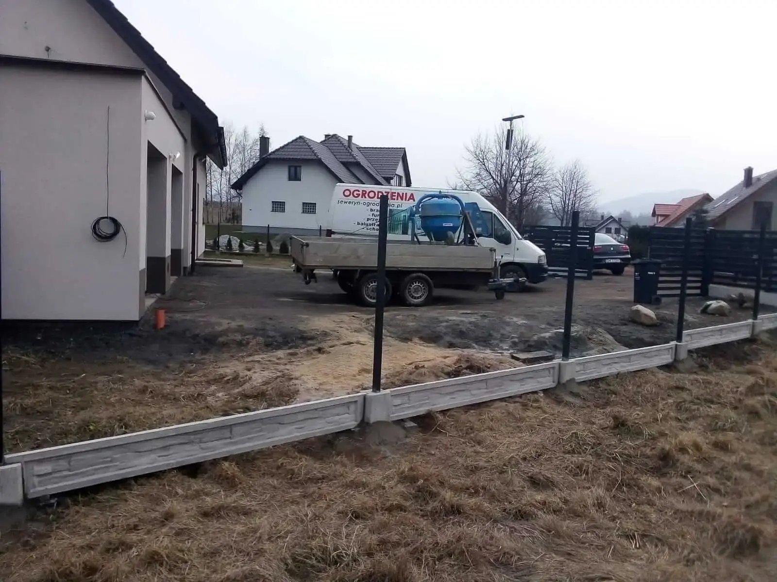 Ogrodzenie panelowe na podmurowce systemowej Walbrzych 01