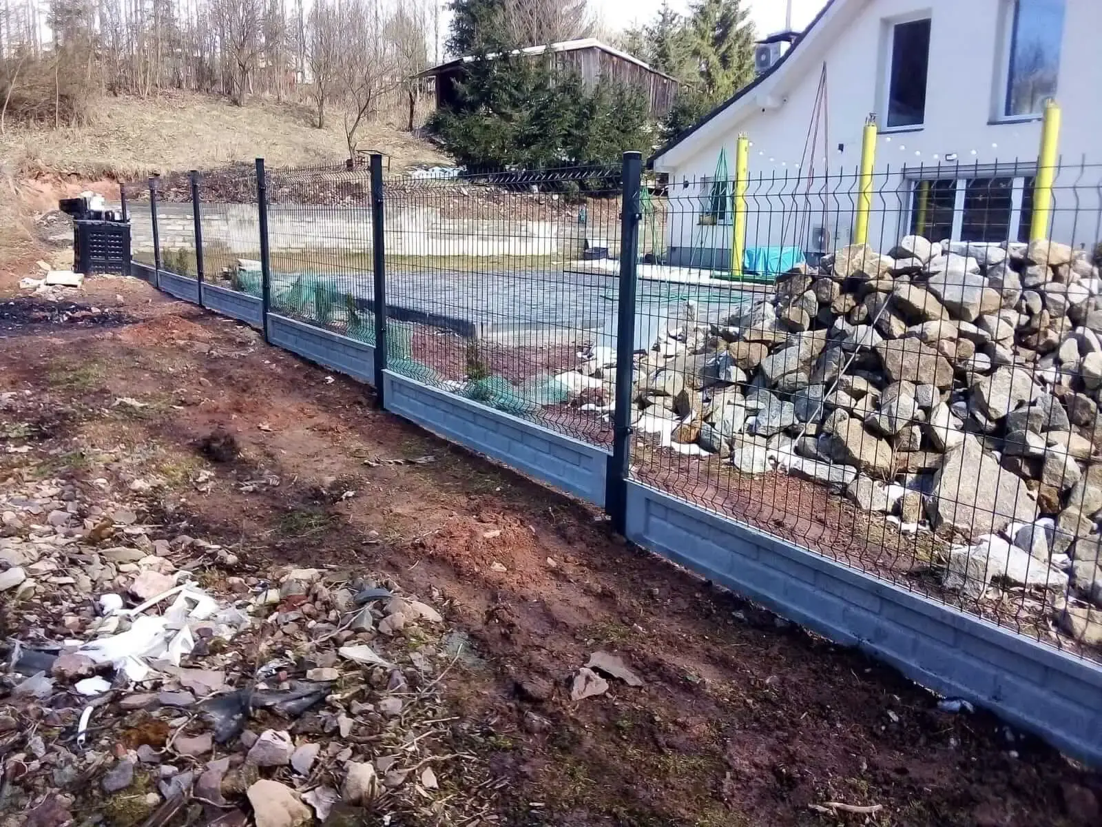 Ogrodzenie panelowe na podmurowce systemowej Walbrzych 03