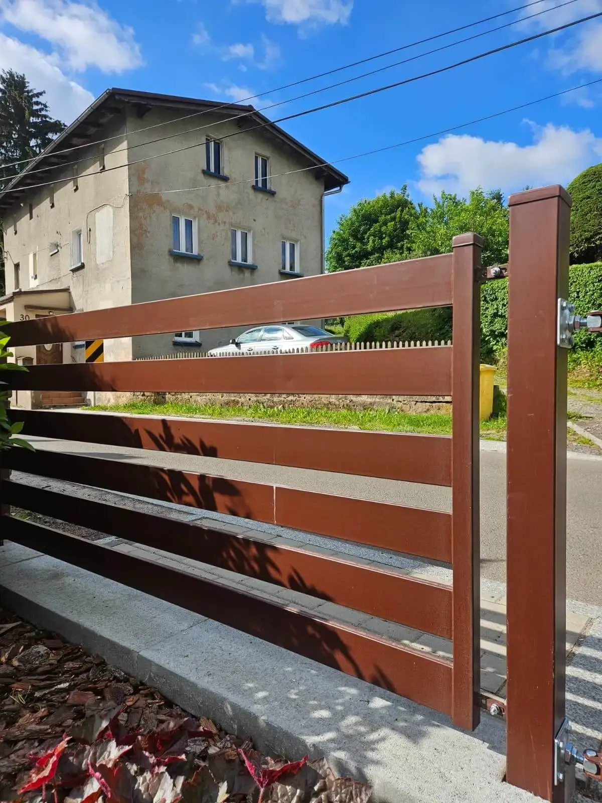 Ogrodzenie z brama przesuwna na automatyce Chelmsko Slaskie 04