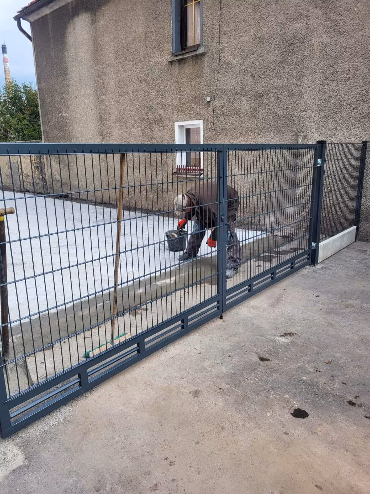 Kompletny system panelowy 3d z brama przesuwna lubawka 01